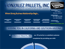 Tablet Screenshot of gonzalezpallets.com